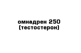 омнадрен 250 (тестостерон)